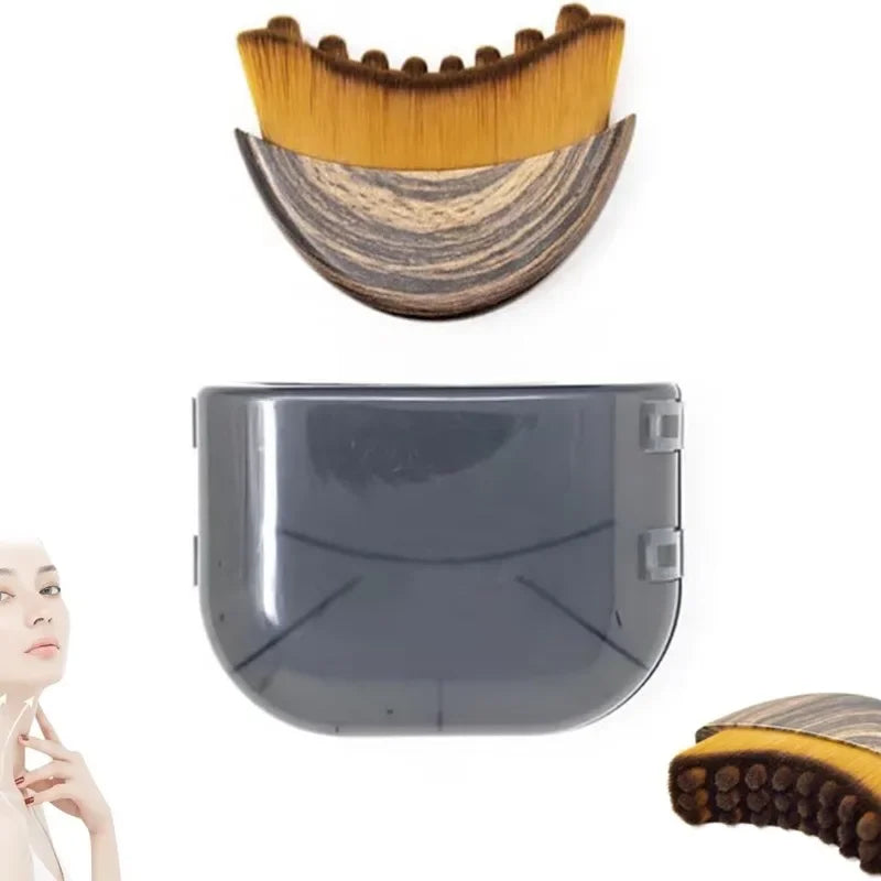 Portable Lymphatic Contour Face Brush Multi-function Chin Reduce Puffiness Lymphatic Drainage Face Brushs Facial Sculpting Tool