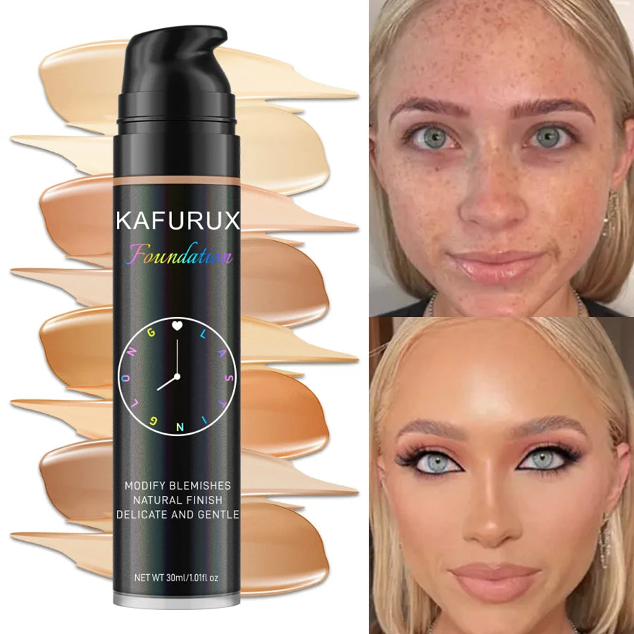 Fond de teint liquide 8 couleurs, correcteur efficace, imperméable, résistant à la sueur, maquillage coréen, Porfession, Base pour le visage, cosmétiques, cadeau