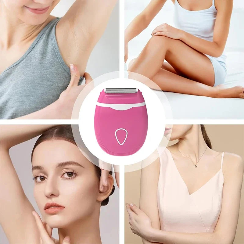 rasoir électrique pour femmes  Bikini- jambes- aisselles- étanche- sans taches noires