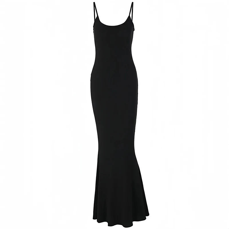 Robe extra longue noire