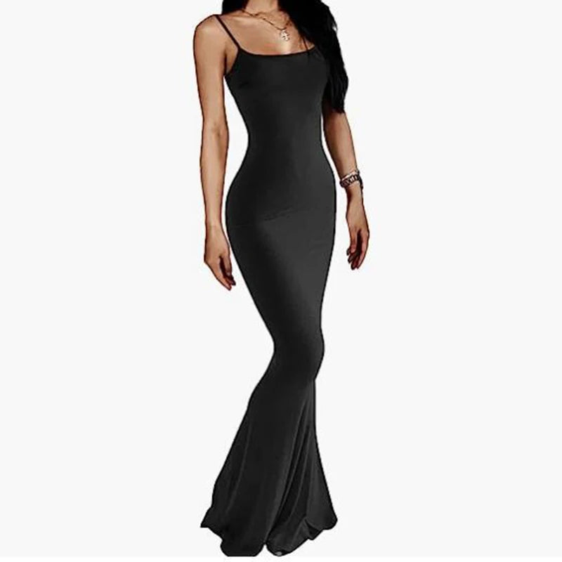 Robe extra longue noire